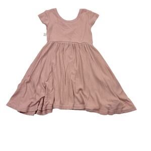 Childhoods Clothing Pink Ribbed Twirl Dress